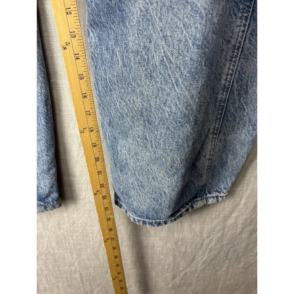 We The Free Light Blue Wide Leg Cropped Barrel Jeans - Picture 8 of 10